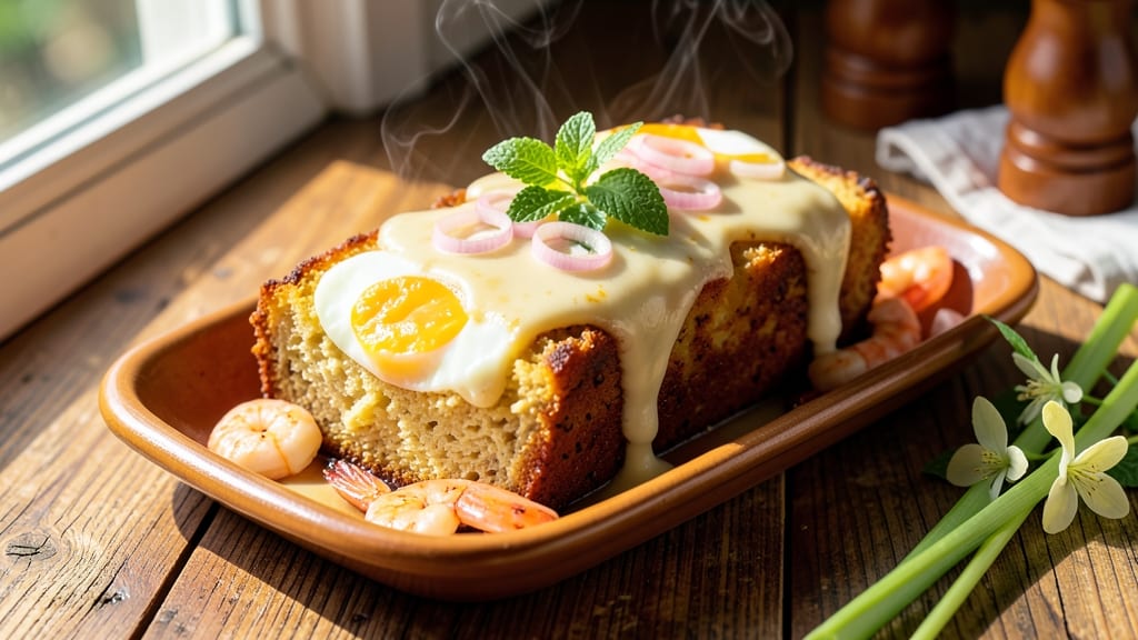 Vietnamese Egg Loaf Recipe: Fragrant Turmeric and Coconut Flavor
