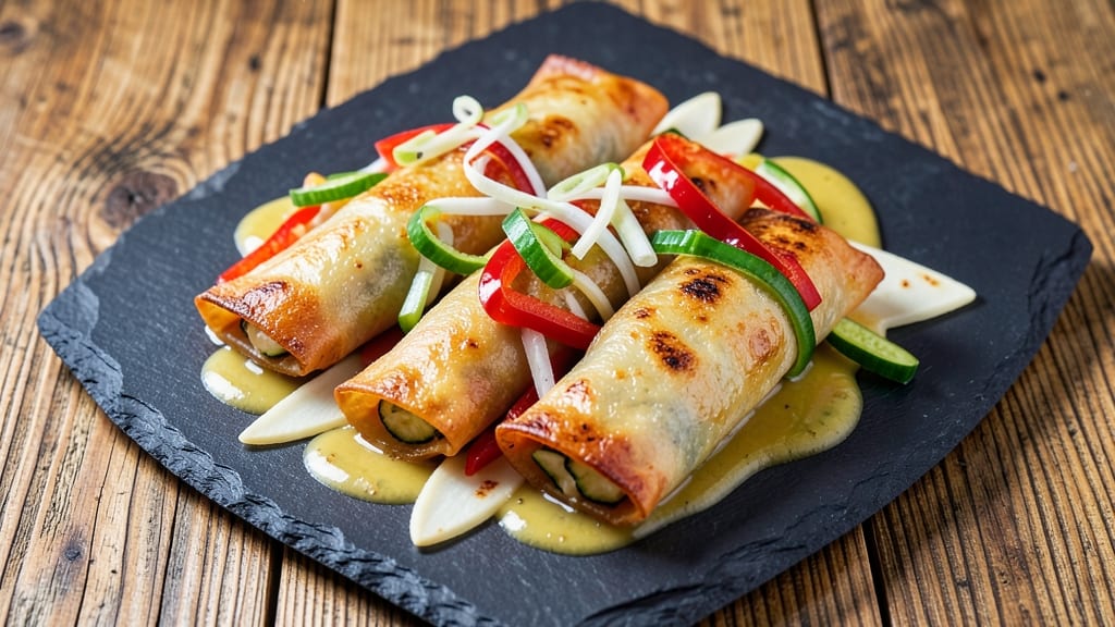 Zucchini Egg Roll Recipe: Crispy Tortilla Wraps With Fresh Veggie Filling