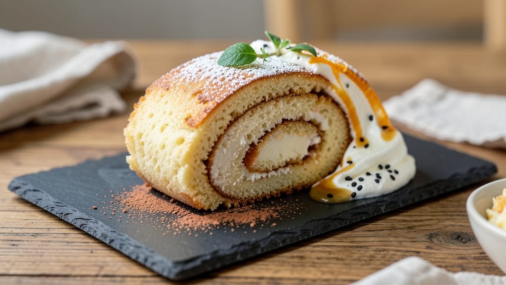 3 Egg Swiss Roll Recipe: Pillowy Layers with Vanilla Bean Crunch