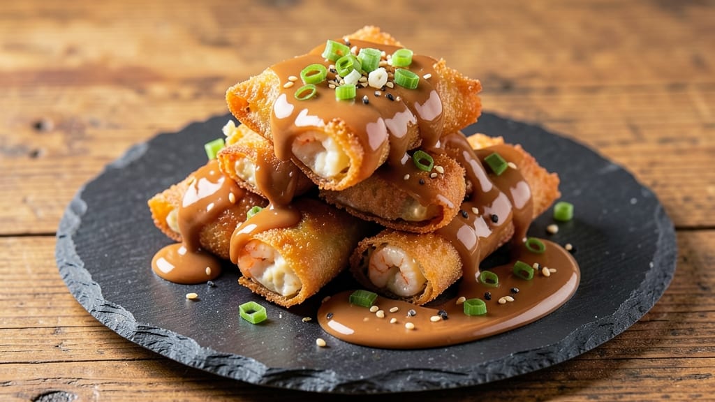 Shrimp Egg Roll Recipe With Peanut Butter: Crispy Wraps and Nutty Sweetness Fusion
