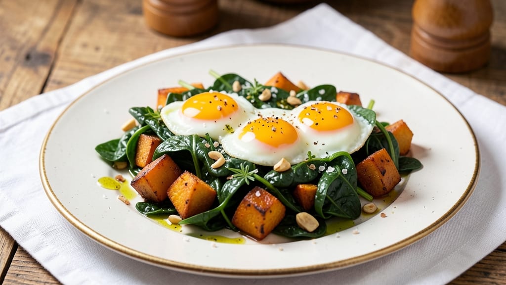 Sweet Potato Spinach Egg Recipe: Savory-Sweet Breakfast Bowl With Crispy Edges