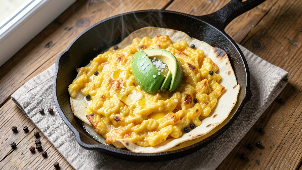 Scrambled Egg Roll Recipe: Wok-Seared Crispy Tortilla Hugs With Runny Yolk Magic