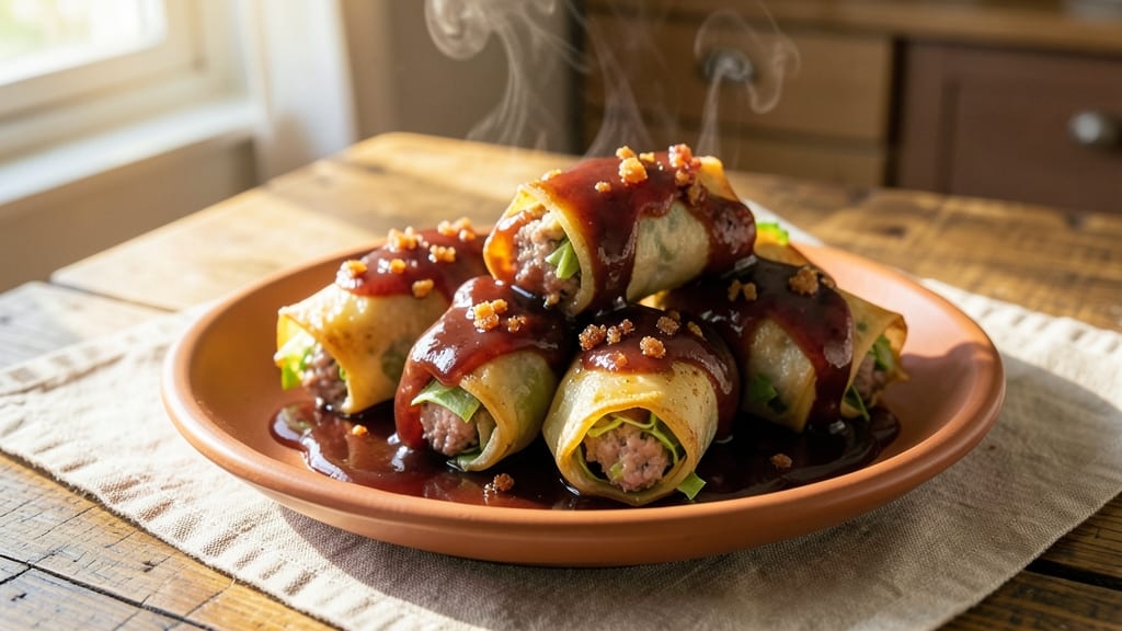 Bacon Jam Egg Rolls Recipe: Crispy Tortilla Hugging Sweet-Savory Filling