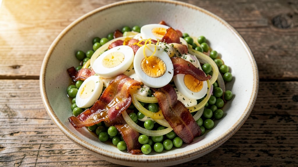 Southern Pea Salad Recipe with Egg and Bacon: Smoky, Creamy Comfort in One Bowl