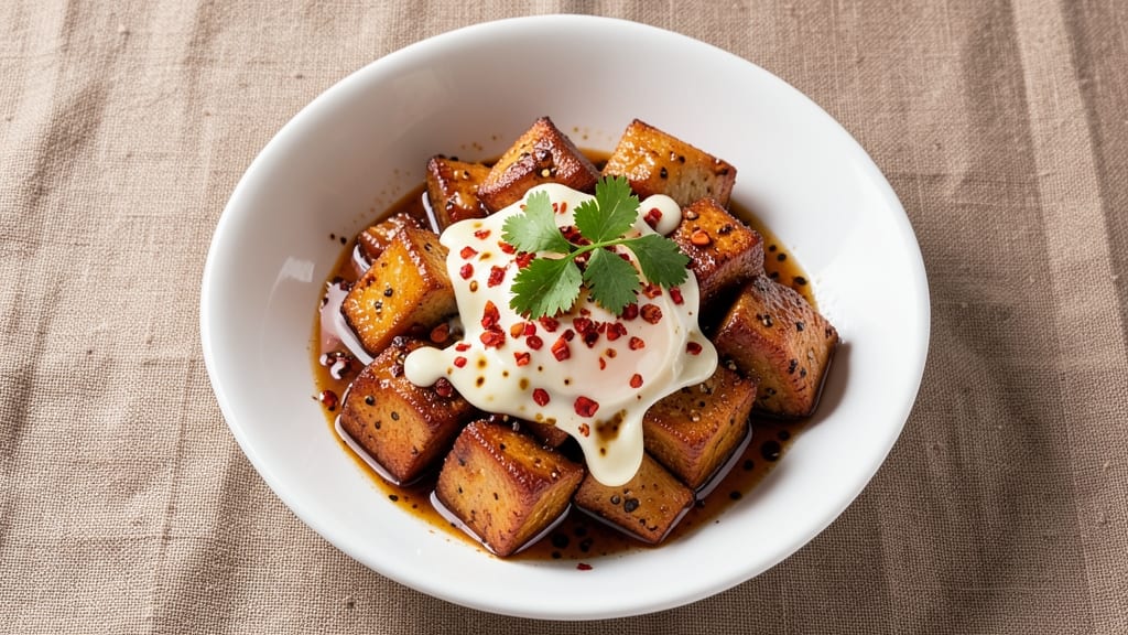 Spicy Egg Tofu Recipe: Crispy Wok-Seared with Bold Umami Kick