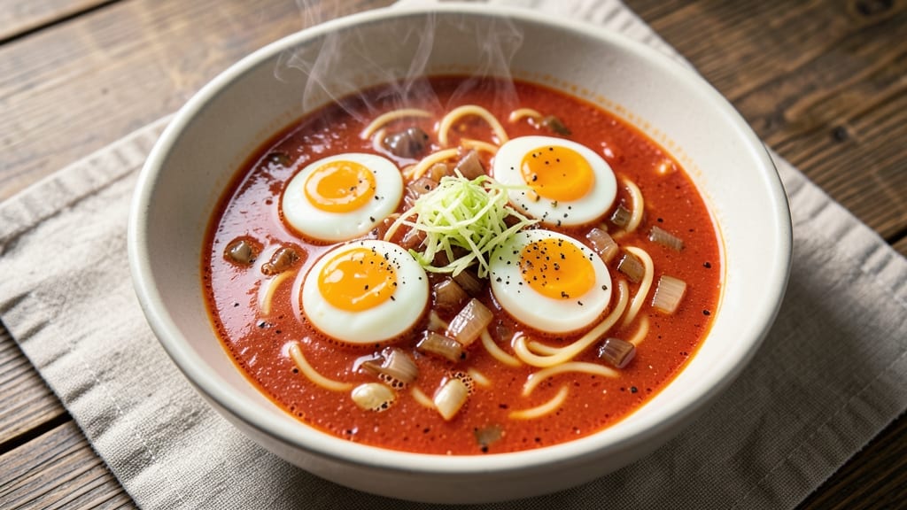 Tomato Egg Noodle Soup Recipe: Umami-Packed Broth with Silky Egg Ribbons