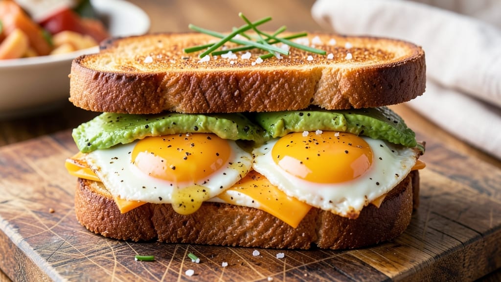 Toasted Egg Sandwich Recipe: Crispy Bread and Runny Yolk Magic