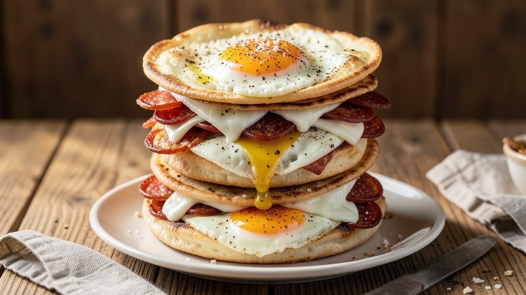 Traditional Italian Pepper and Egg Sandwich Recipe: Crispy Tortilla Crunch With Melty Cheese Layers