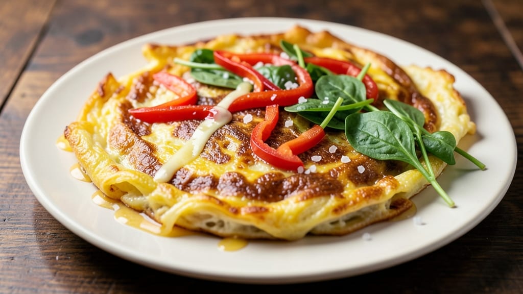 Vegetable Egg Omelet Recipe: Fluffy Layers With Hidden Veggie Crunch