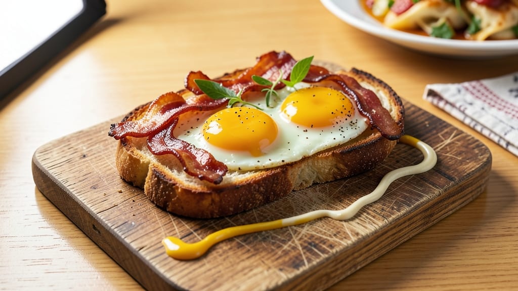 Bacon Egg Bread Recipe: Crispy-Crusted Sandwiches With Runny Yolk Magic