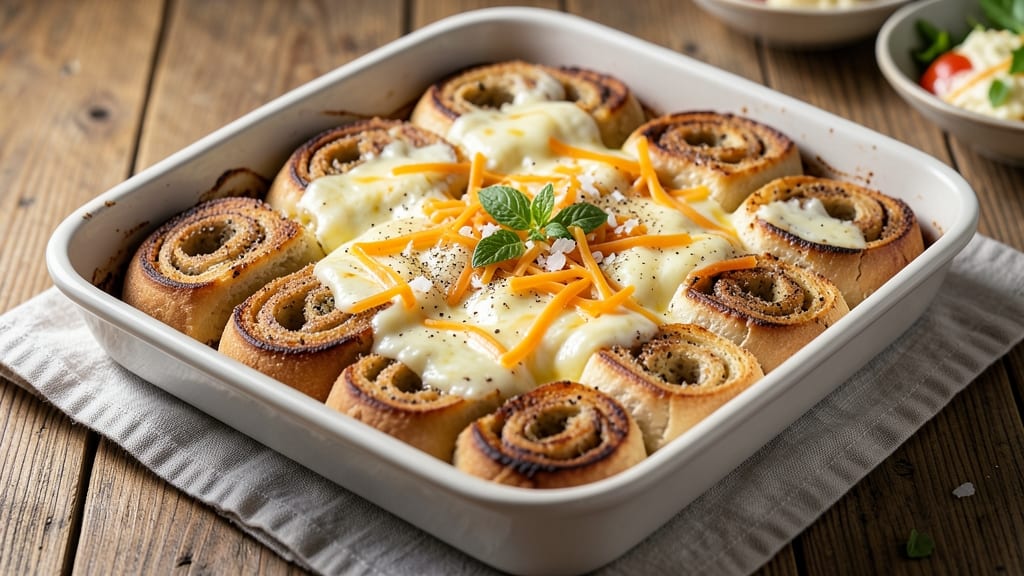 Bagel Egg Bake Recipe: Crispy Top, Runny Yolk Magic