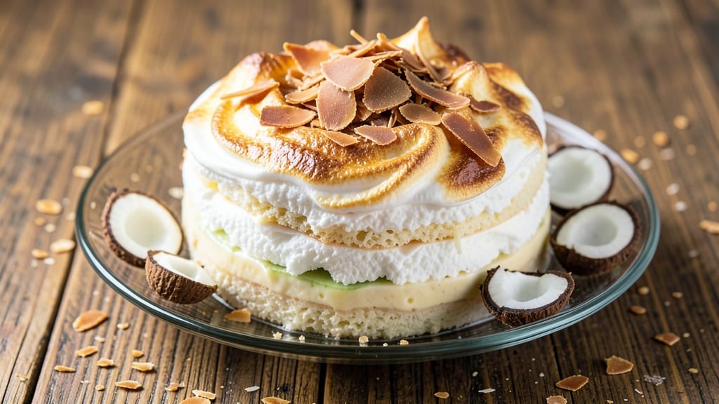 Vietnamese Egg Cake Recipe: Steamed Layers of Coconut and Pandan Delight