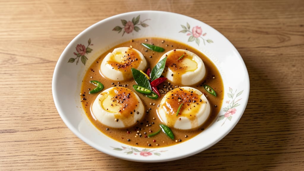 Steamed Egg Curry Recipe: Fragrant Turmeric and Coconut Comfort