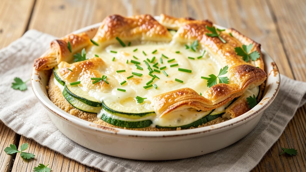 Zucchini Egg Pie Recipe: Savory Herb Crust With Silky Custard Filling