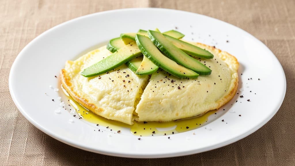 Avocado Egg Omelet Recipe: Creamy Avocado Ribbons and Runny Yolk Magic