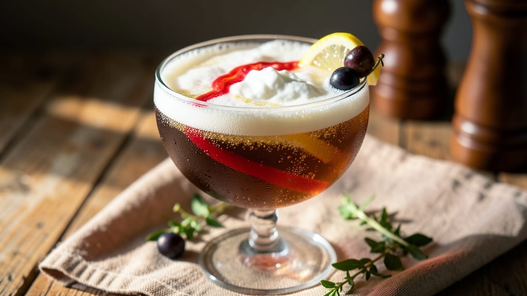 Sloe Gin Fizz Recipe With Egg Whites: Boozy Brunch Sparkle in Minutes