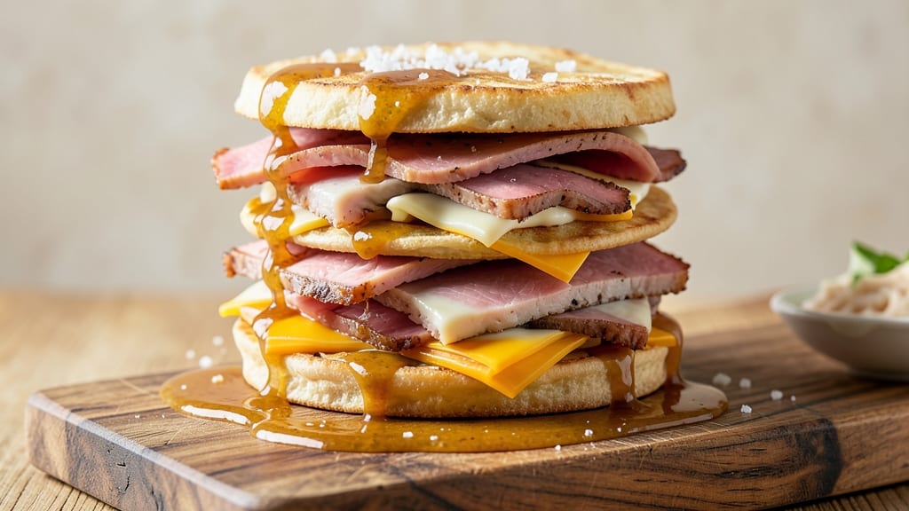 Shiny Egg Sandwiches Recipe Chart: Golden Yolk Rivers and Crispy Tortilla Layers