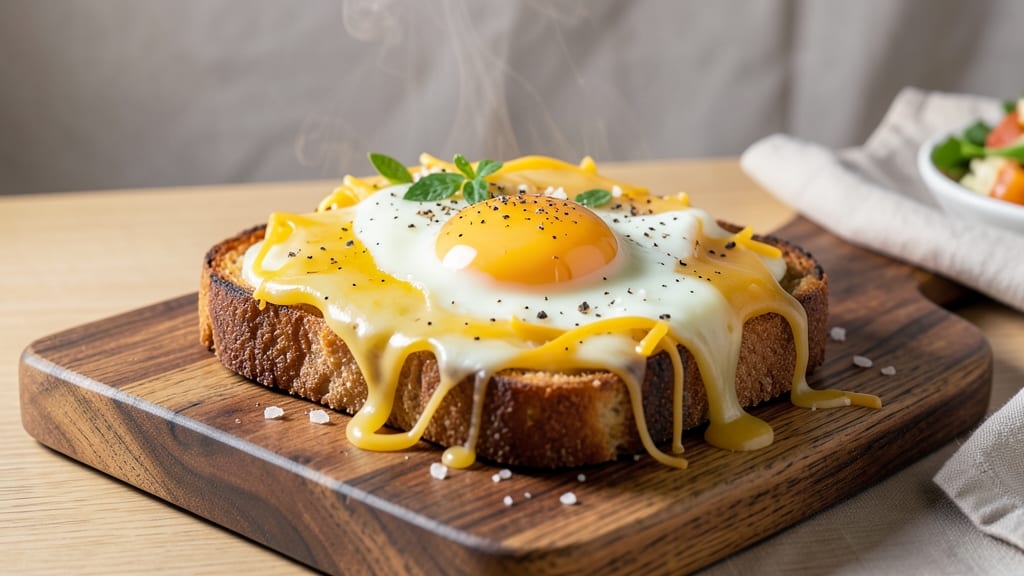Air Fryer Cheesy Egg Toast Recipe: Crispy Crust and Melty Yolk Magic
