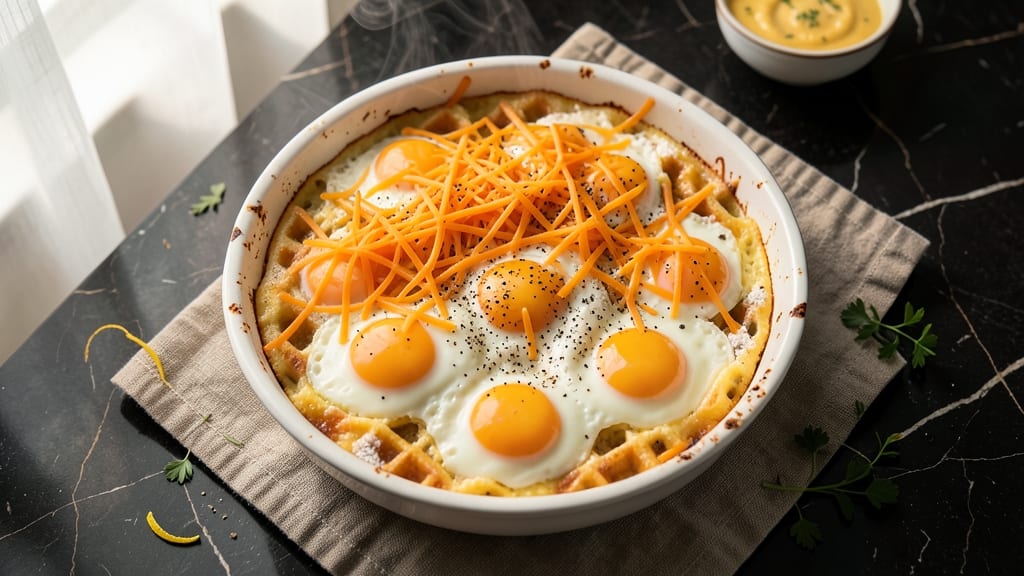 Air Fryer Egg Casserole Recipe: Fluffy, Golden Crust With Runny Yolk Magic