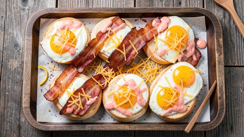 Bacon and Egg Sliders Recipe: Mini Breakfast Bites With Crispy Edges