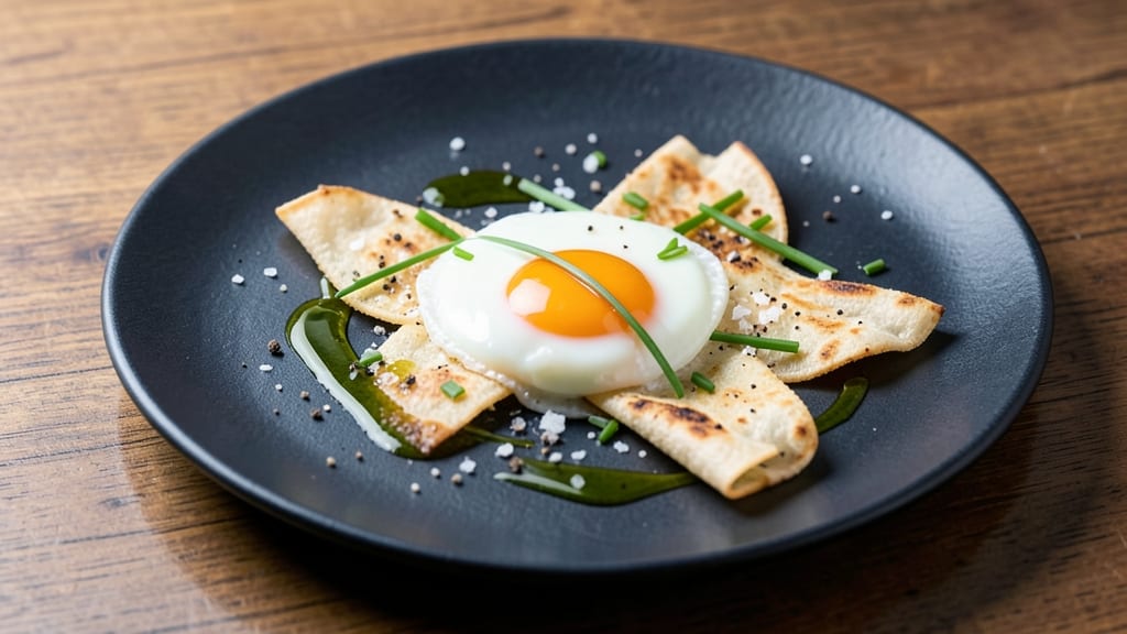 White Egg Yolk Recipe: Crispy Tortilla Cups With Silky Yolk Heart