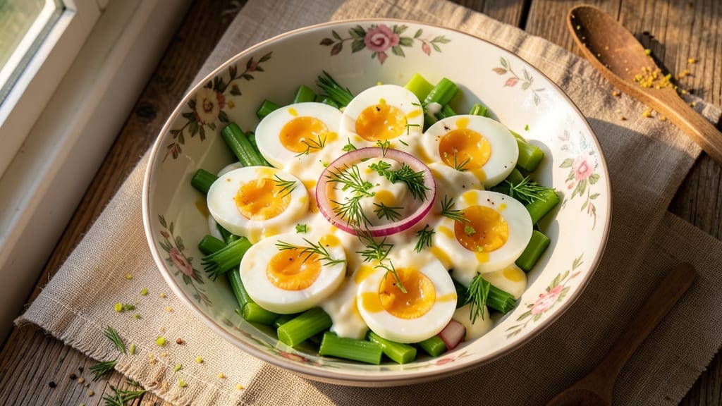 American Egg Salad Recipe: Crunchy Celery and Dill in 15 Minutes