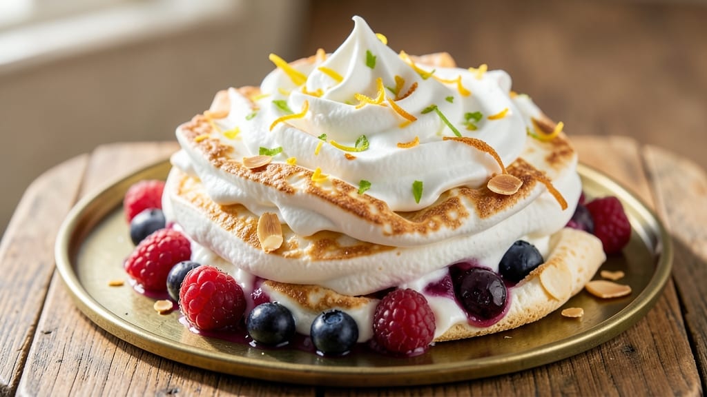 10-Egg Pavlova Recipe: Meringue Cloud With Citrus Zest and Creamy Filling