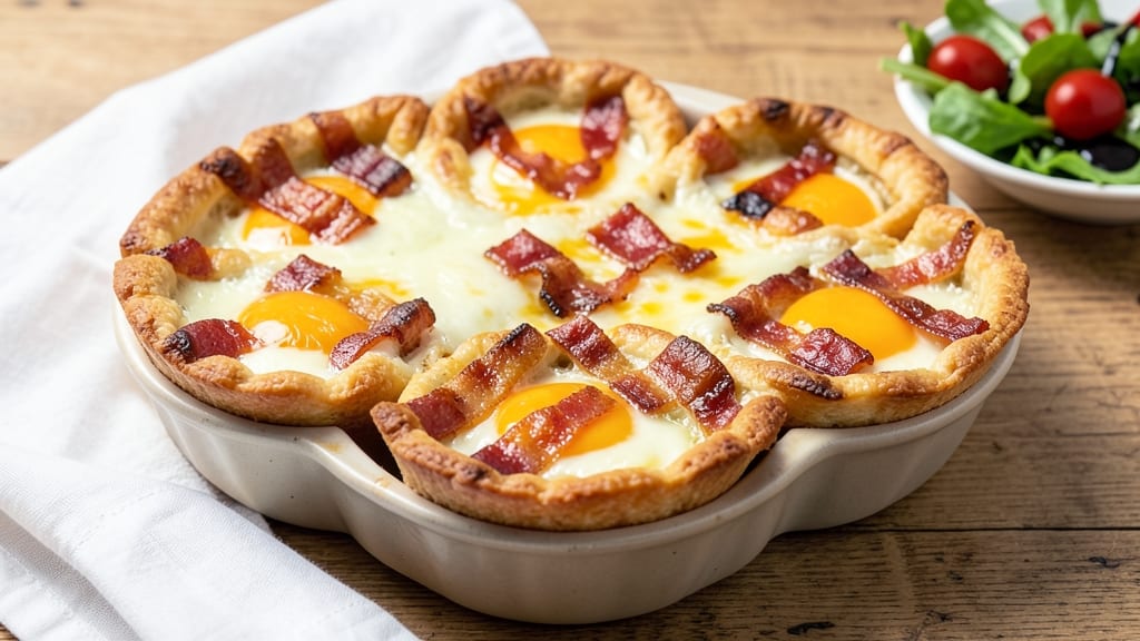 Bacon and Egg Mini Quiches Recipe: Crispy Edges and Runny Yolk Magic