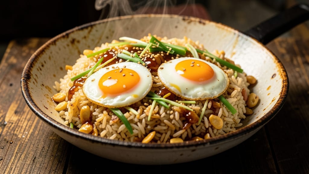 Street Side Egg Fried Rice Recipe: Wok-Heated Flavor With Perfectly Scrambled Eggs